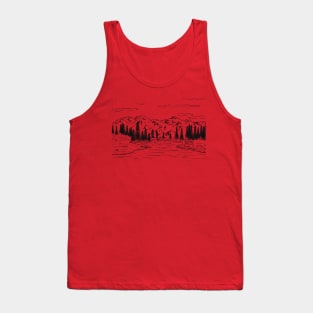 Nature T Shirts for Women, adventure shirt, get outdoors graphic tee, travel t shirts, womens shirts, hiking, mountains, hiker shirts Tank Top